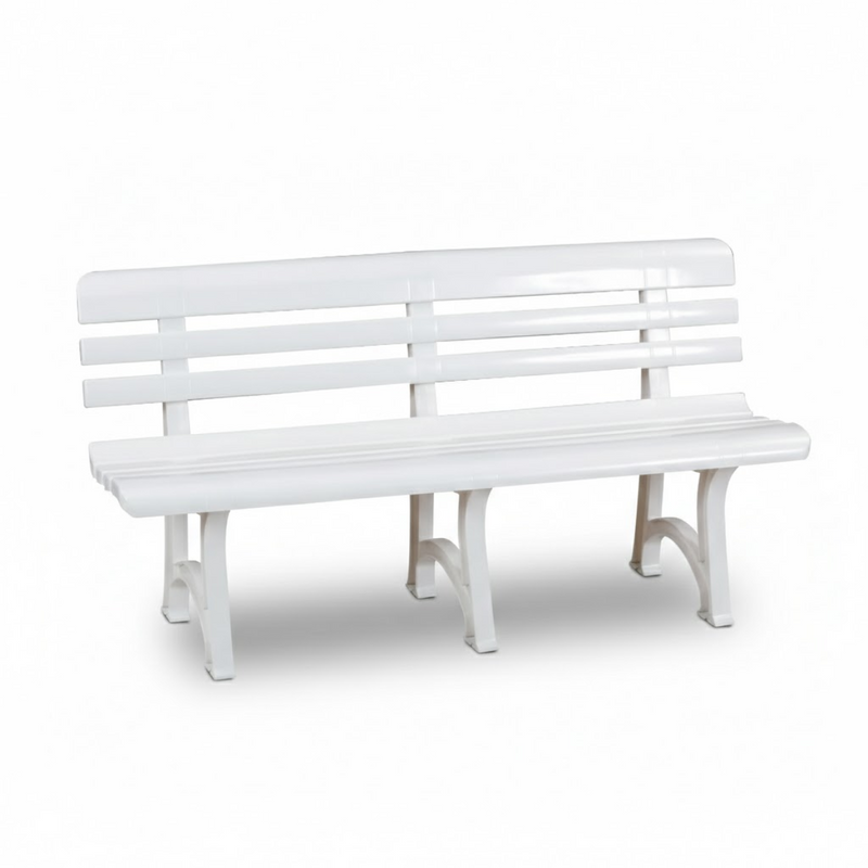 Panchina da Giardino Olimpia 3 Posti in Plastica 145 cm