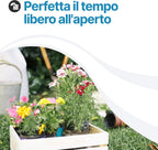 Panchina da Giardino Olimpia 3 Posti in Plastica 145 cm