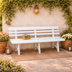 Panchina da Giardino Olimpia 3 Posti in Plastica 145 cm