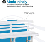 Panchina da Giardino Olimpia 3 Posti in Plastica 145 cm