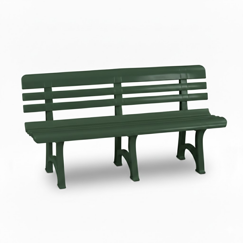 Panchina da Giardino Olimpia 3 Posti in Plastica 145 cm