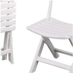 Tavolo e sedie da giardino in plastica pieghevole 1 tevere + 2 Birky – Tomaino