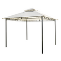 Gazebo da giardino 3×3, in ferro telo ecrù 180gr, GAZ365