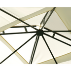Gazebo da giardino 3×3, in ferro telo ecrù 180gr, GAZ365