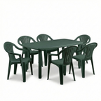 Sedia da giardino in plastica Ratak 6 pezzi