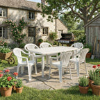 Sedia da giardino in plastica Ratak 6 pezzi