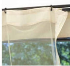 Gazebo da giardino rettangolare in ferro 3×4, telo 210gr, kit tende e zanzariere, GAZ372 – Tomaino