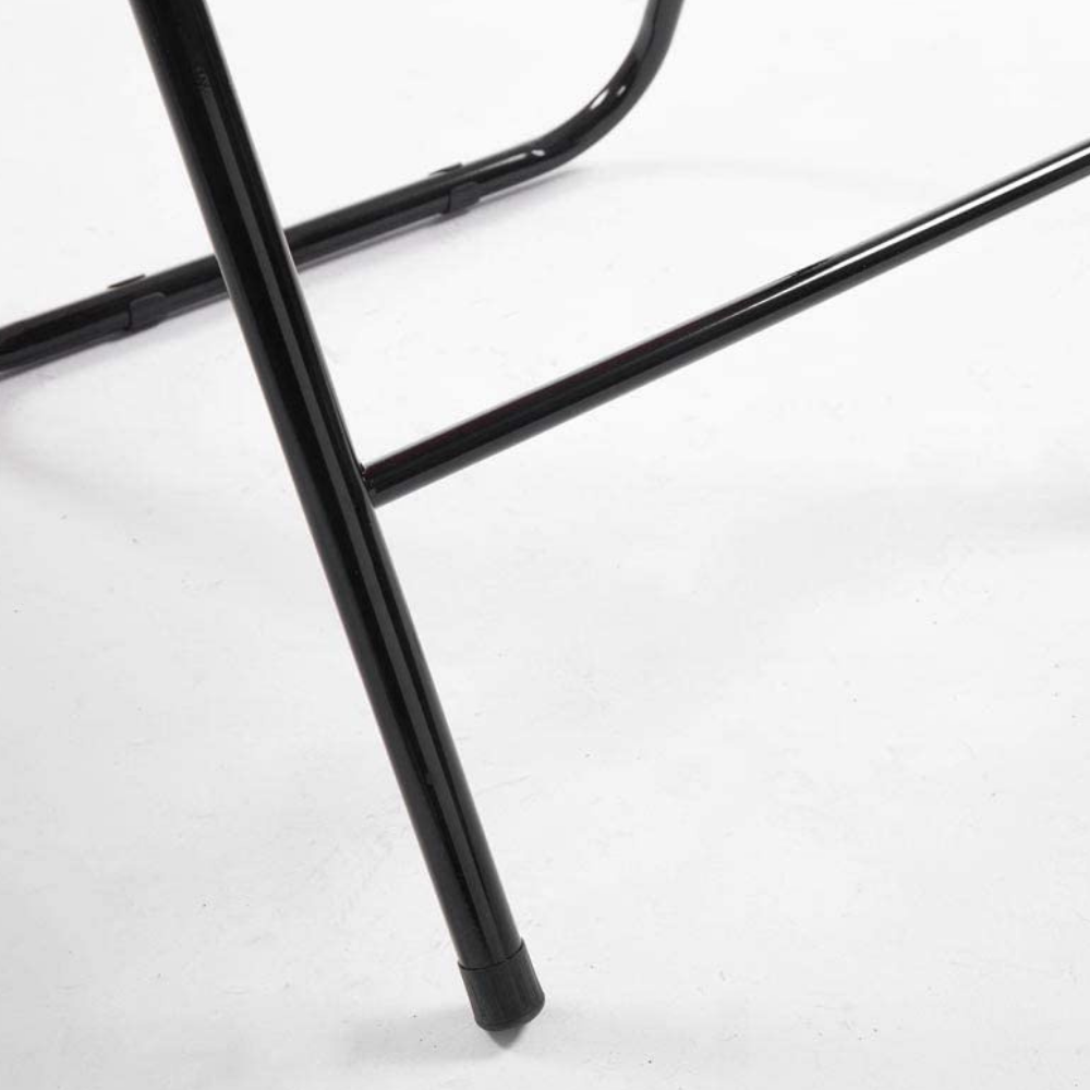 Sedia pieghevole in ferro imbottita salvaspazio seduta ecopelle 78 x 44 x38cm – TOMAINO