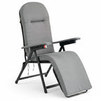 Sdraio Barbara reclinabile 180° cuscino imbottito – Metal Far