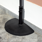Base per mezzo ombrellone da parete, in plastica, supporto ombrellone, 5036