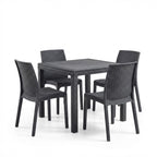Tavolo e sedie da giardino in plastica – Set Cuba