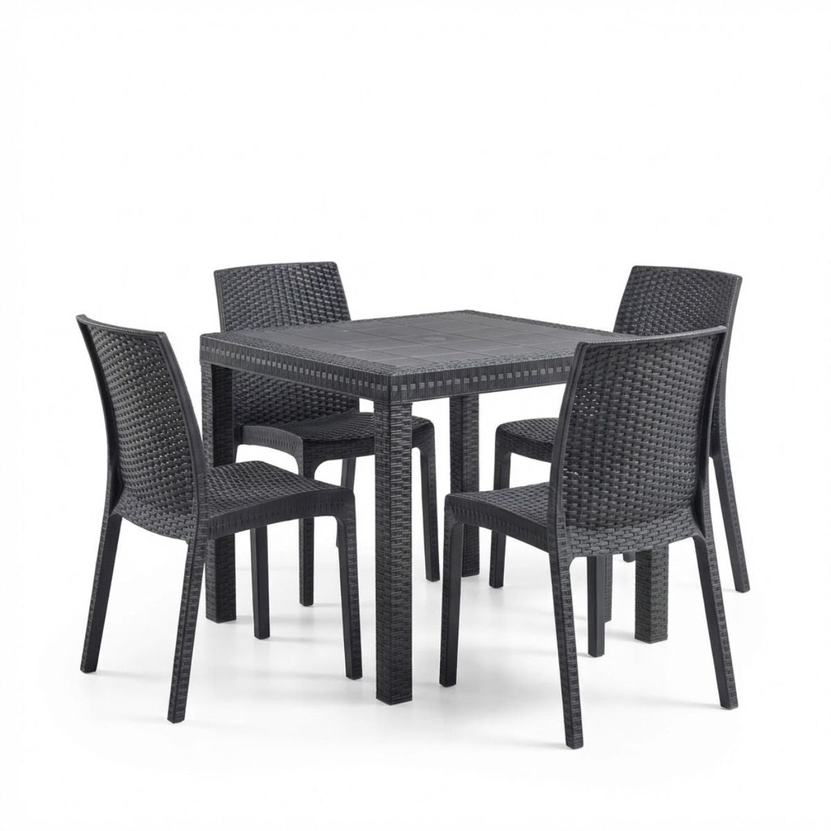 Tavolo e sedie da giardino in plastica – Set Cuba