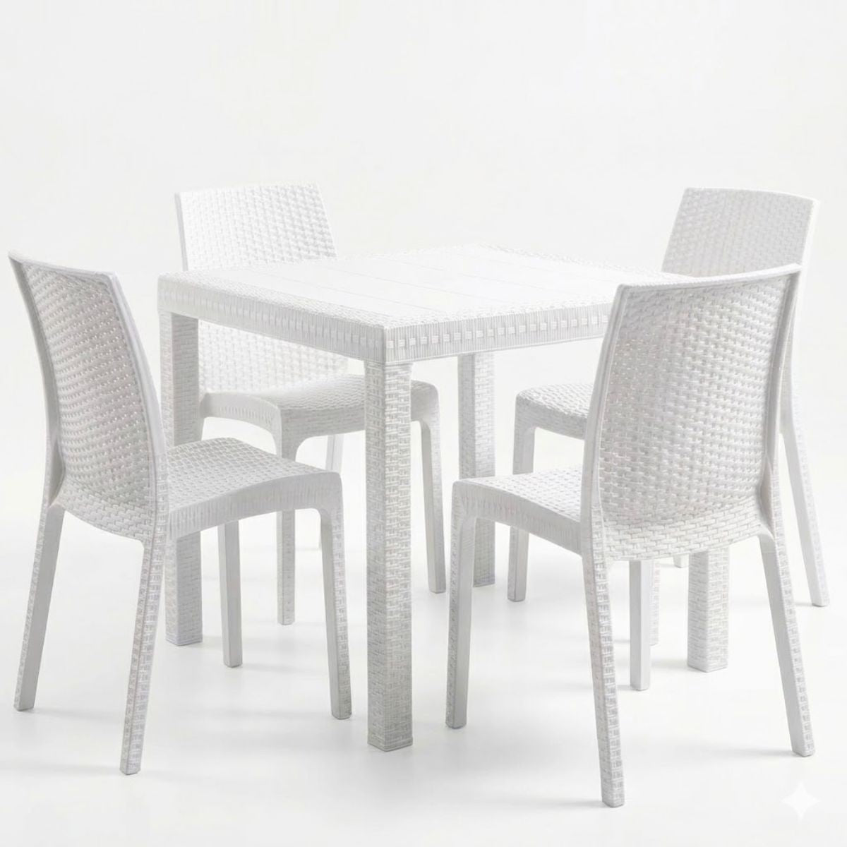 Tavolo e sedie da giardino in plastica – Set Cuba