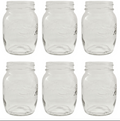 6 PZ – 250 gr – Vaso conserva in vetro – barattolo porta spezie Fiocco Tomaino