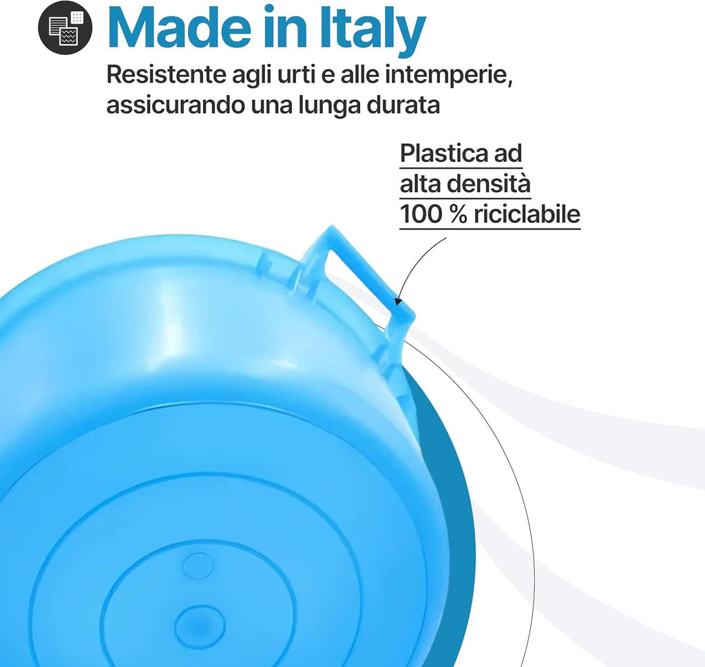 Bacinella bucato in plastica Rotonda