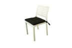 Cuscini copri sedie con i lacci, Set 4 pz imbottiti, cucina, giardino 40 x 40 x 3,5h cm, Tomaino