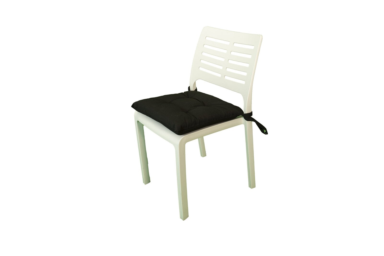 Cuscini copri sedie con i lacci, Set 4 pz imbottiti, cucina, giardino 40 x 40 x 3,5h cm, Tomaino