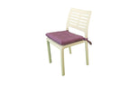 Cuscini copri sedie con i lacci, Set 4 pz imbottiti, cucina, giardino 40 x 40 x 3,5h cm, Tomaino