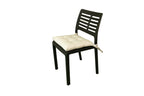 Cuscini copri sedie con i lacci, Set 4 pz imbottiti, cucina, giardino 40 x 40 x 3,5h cm, Tomaino