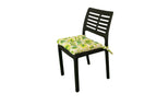 Cuscini copri sedie con i lacci, Set 4 pz imbottiti, cucina, giardino 40 x 40 x 3,5h cm, Tomaino