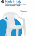 Sedia da giardino in plastica Atlanta