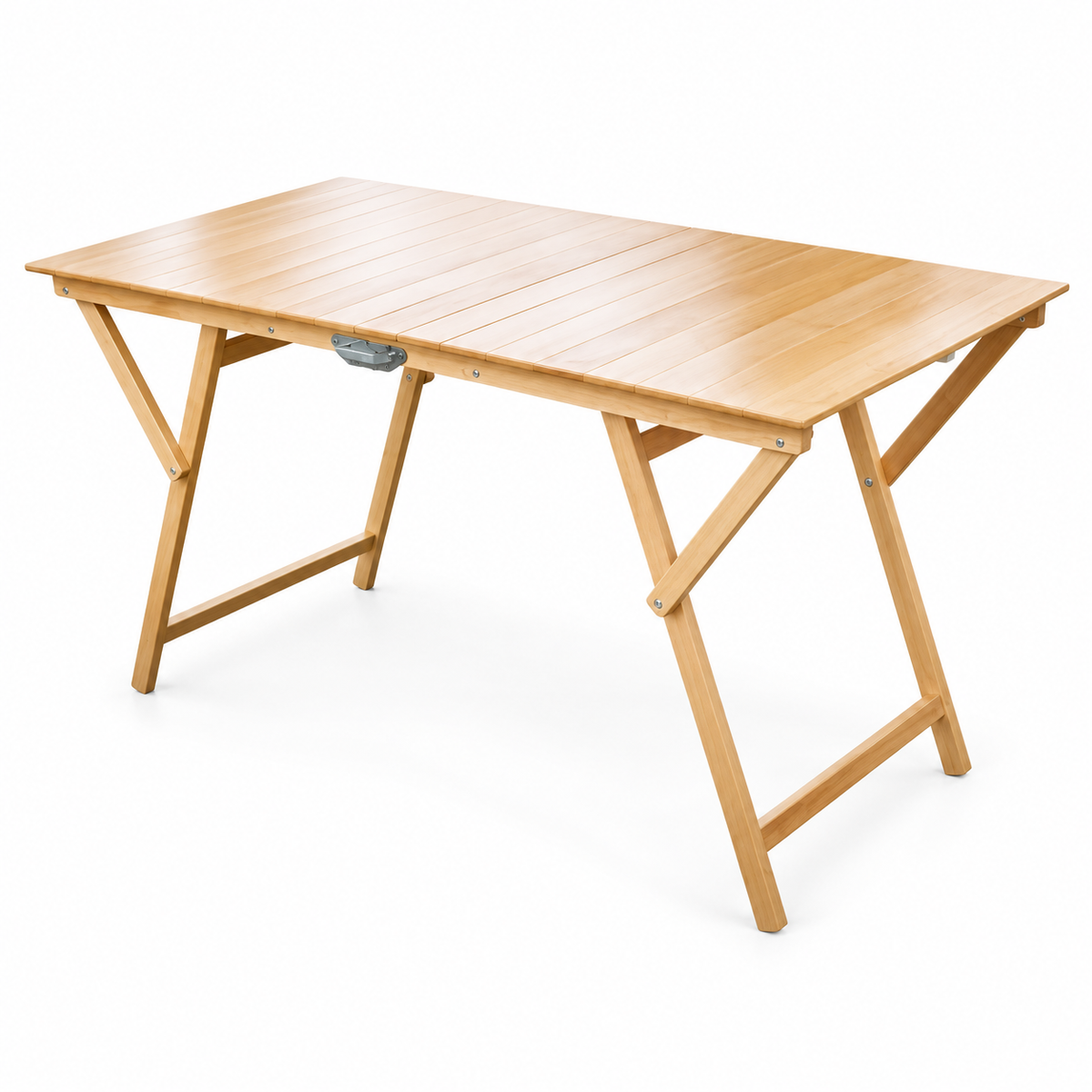 Tavolo Benji Pieghevole 140×70 cm in legno di Faggio