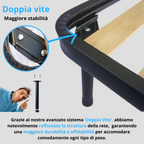 Rete letto singolo 80×190 ortopedico materasso