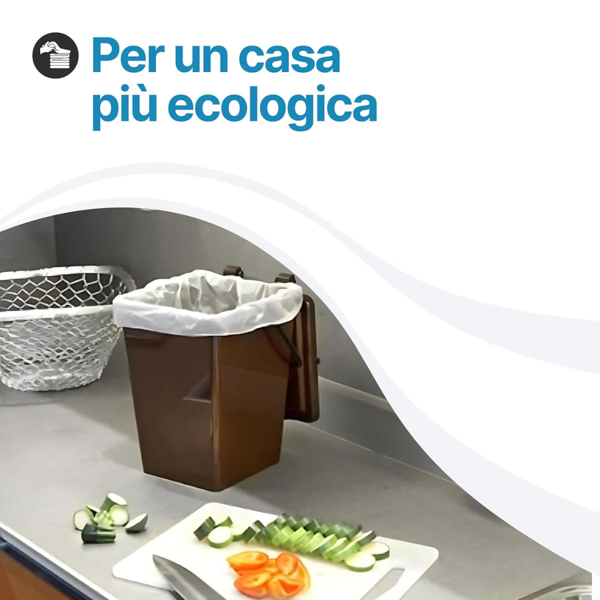 Pattumiera per raccolta differenziata in starda