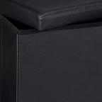 Pouf contenitore rettangolare ecopelle