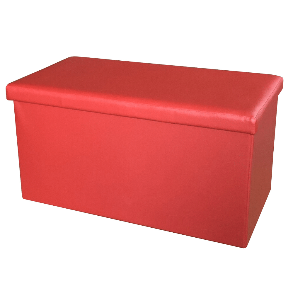 Pouf contenitore rettangolare ecopelle