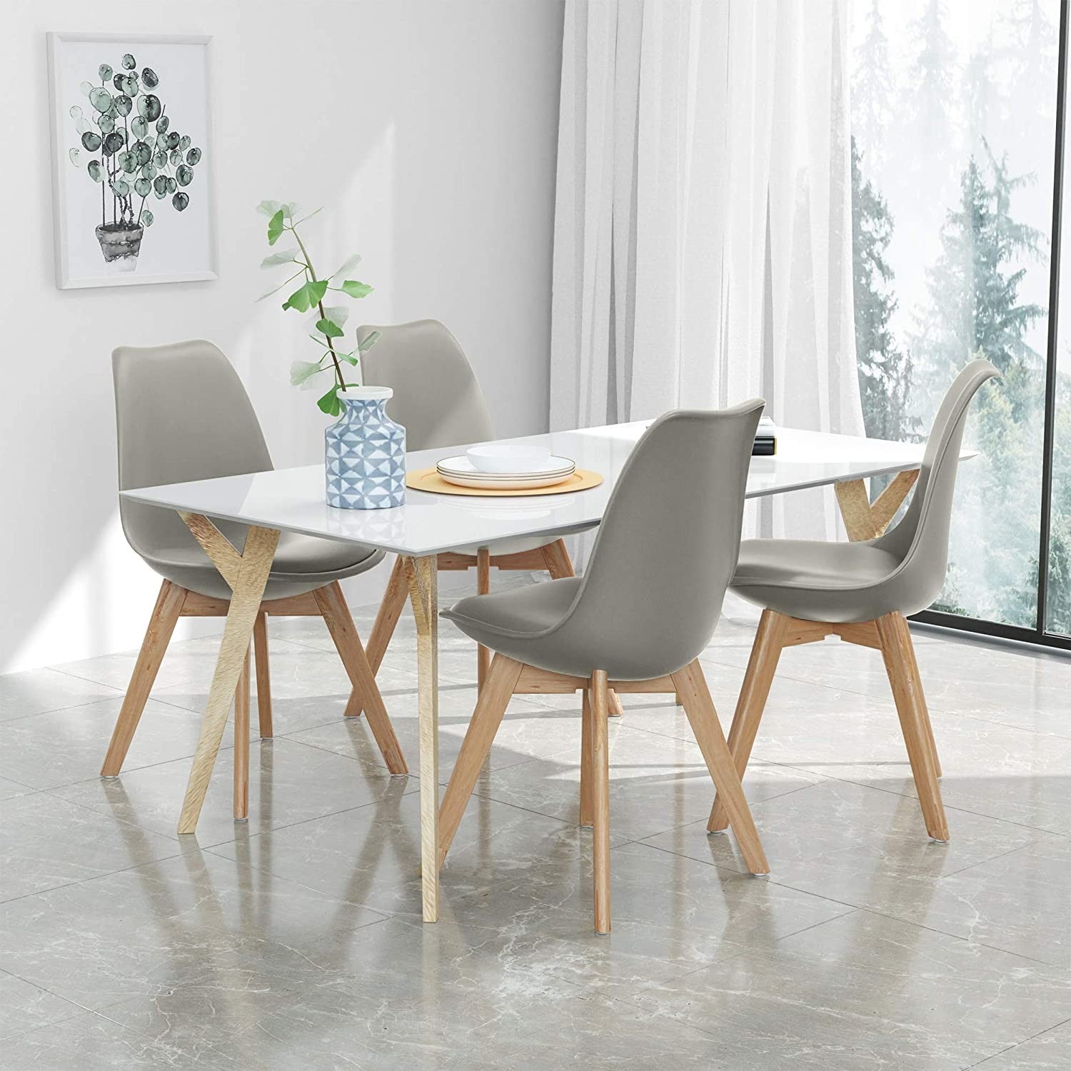 Sedie da cucina moderna elegante Leila