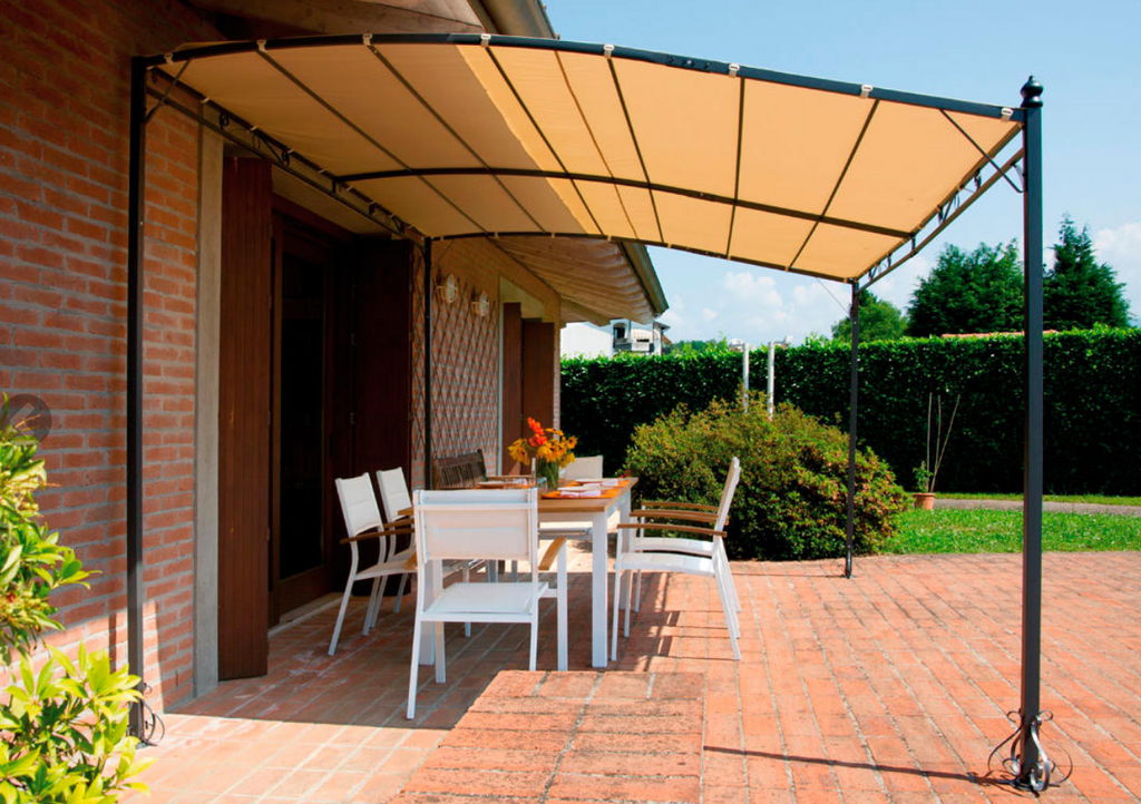 Pergola da giardino addossata da parete 3×2.5mt – GAZ367