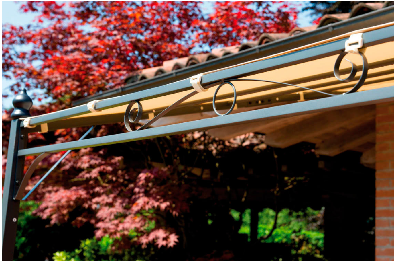 Pergola da giardino addossata da parete 3×2.5mt – GAZ367