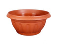 Ciotola suprema, vaso rotondo per piante in plastica con sottovaso integrato, vaso da fiori terracotta – TOMAINO
