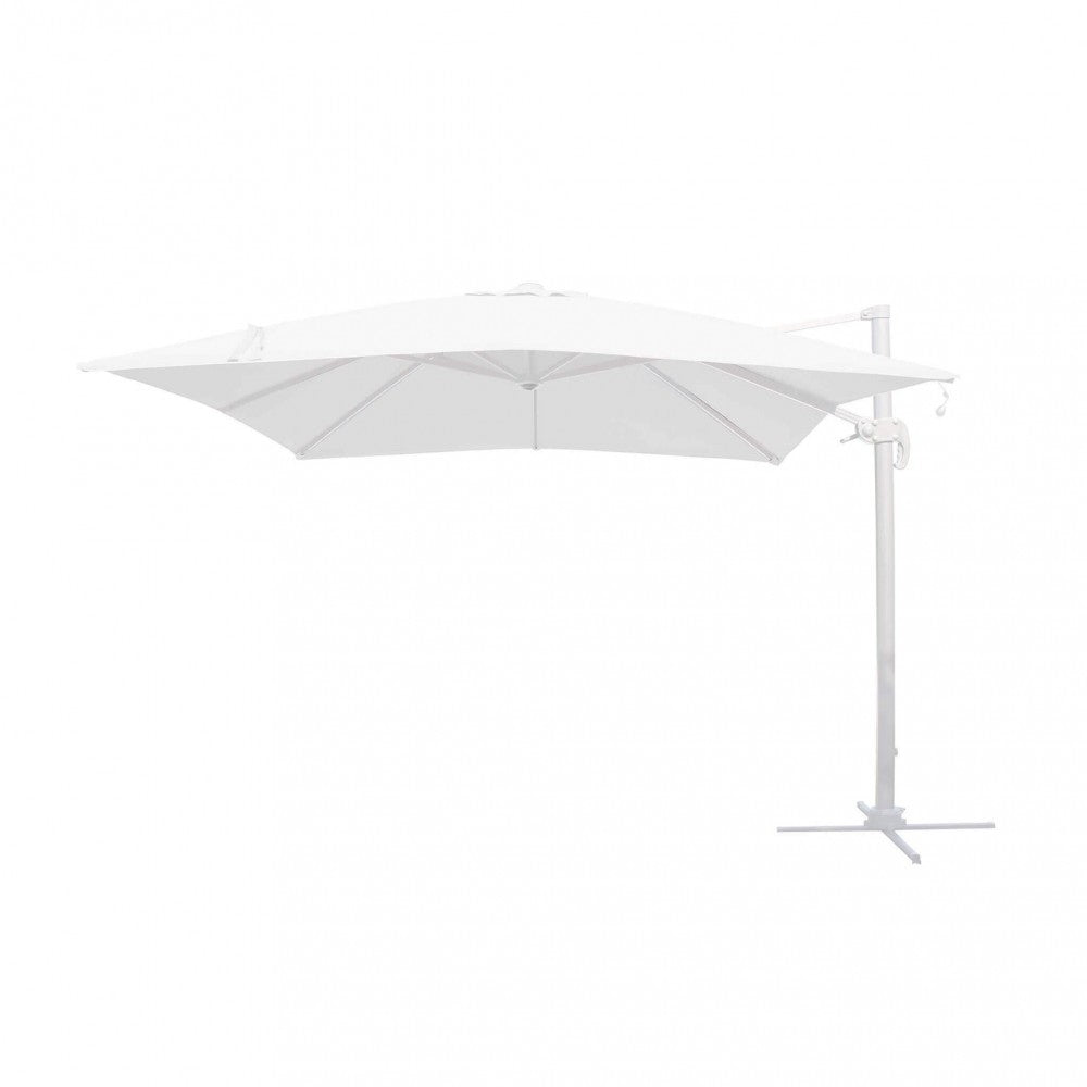 OMBRELLONE CON LED 3 X 3 PITAGORA BIANCO TELO BIANCO