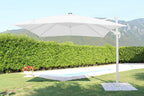 OMBRELLONE CON LED 3 X 3 PITAGORA BIANCO TELO BIANCO