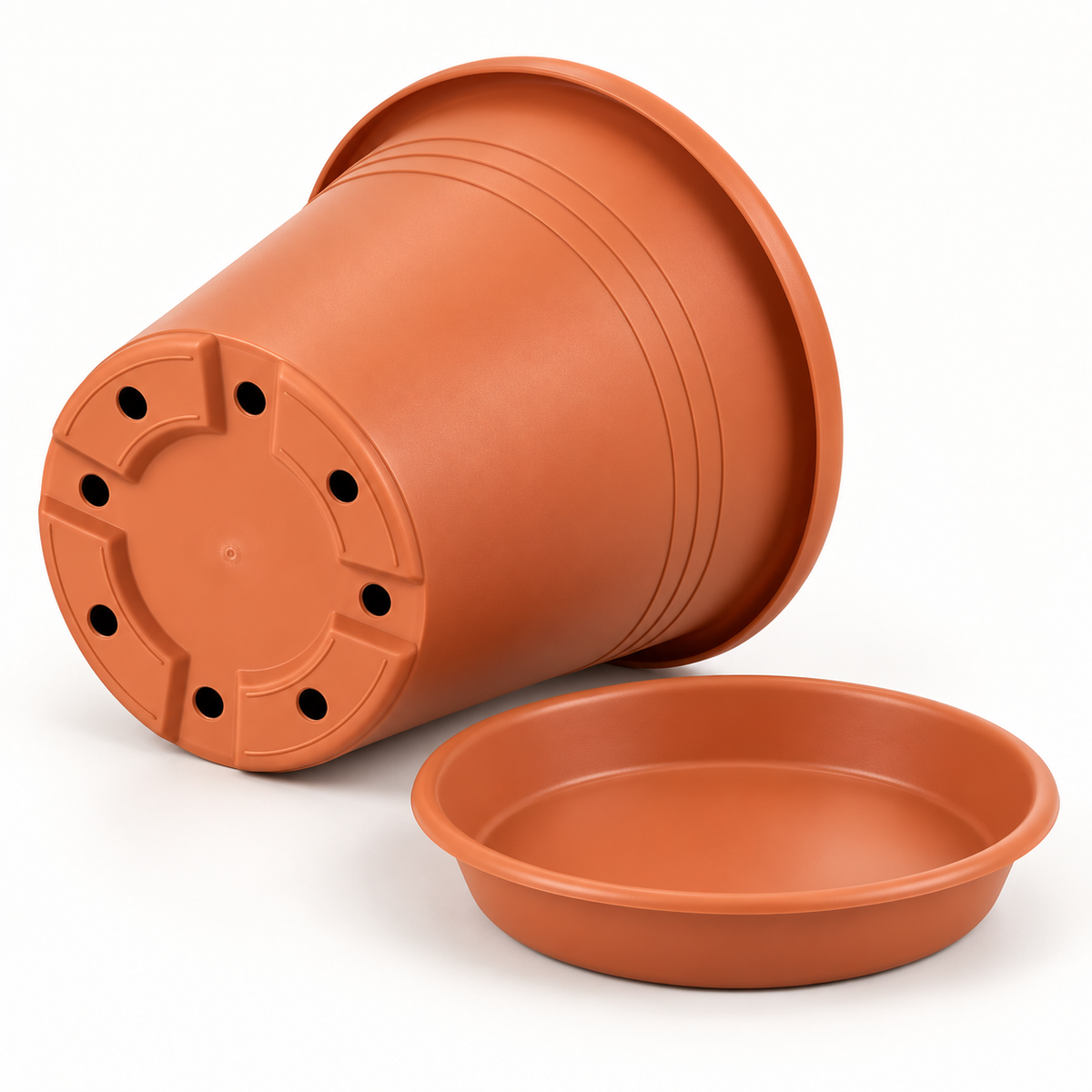 Vaso Rotondo Terracotta in Plastica – Ø20–60 cm