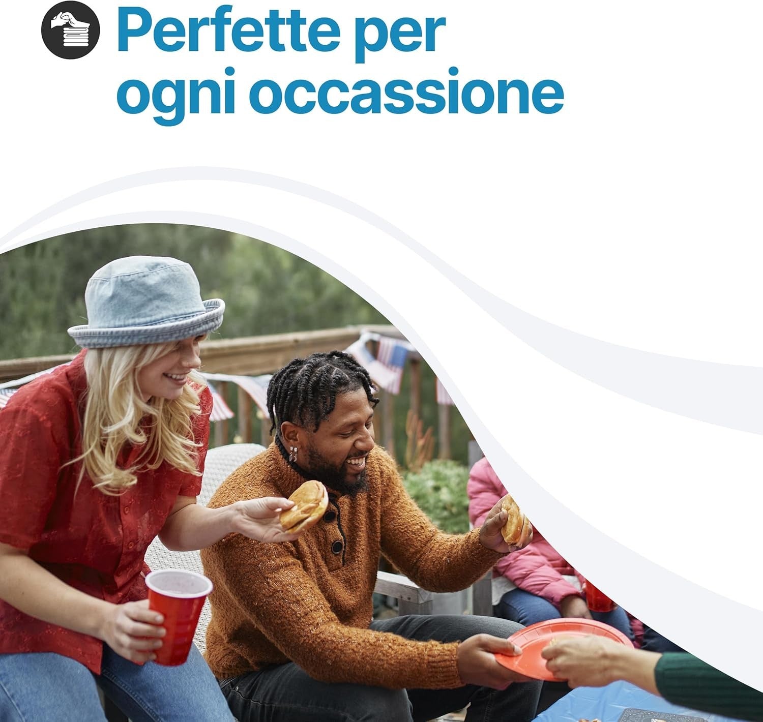 Sedia da giardino in plastica pieghevole Pinta