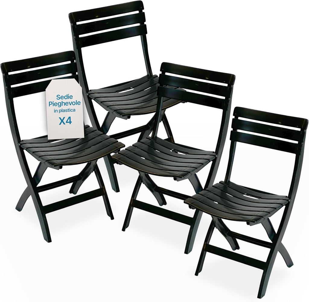 Sedia da giardino in plastica pieghevole Pinta