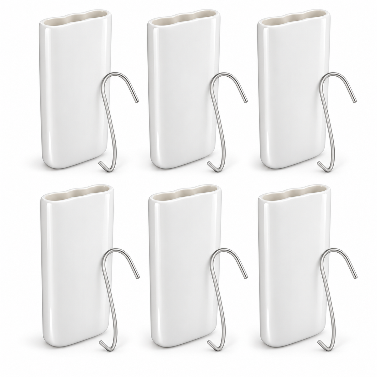 Evaporatore per termosifone in ceramica bianca con gancio