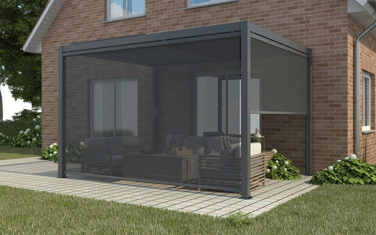 LATERALE PER PERGOLA BIOCLIMATICA 3 X 4