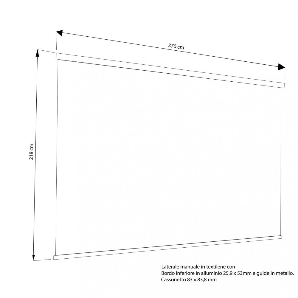 LATERALE PER PERGOLA BIOCLIMATICA 4 X 4