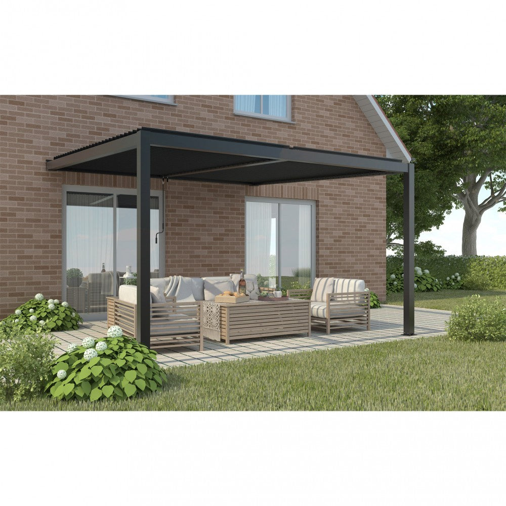 PERGOLA BIOCLIMATICA 4 X 4 ADDOSSATA