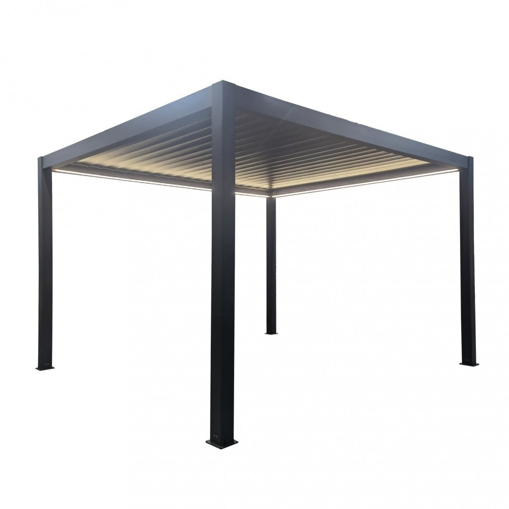 PERGOLA BIOCLIMATICA 4 X 4 MOTORIZZATA CON LED