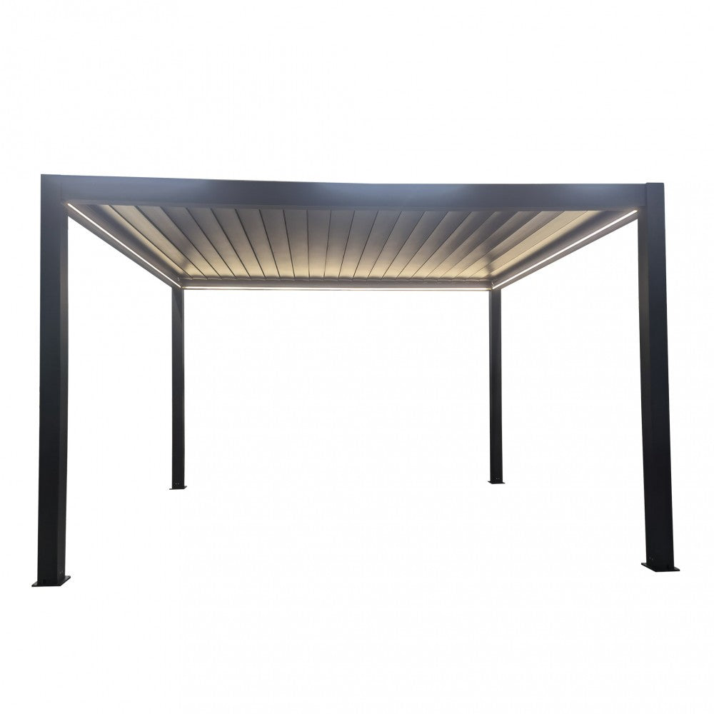 PERGOLA BIOCLIMATICA 4 X 4 MOTORIZZATA CON LED