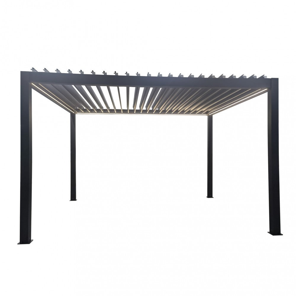 PERGOLA BIOCLIMATICA 4 X 4 MOTORIZZATA CON LED