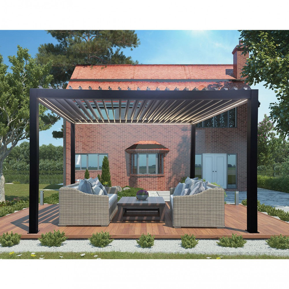 PERGOLA BIOCLIMATICA 4 X 4 MOTORIZZATA CON LED