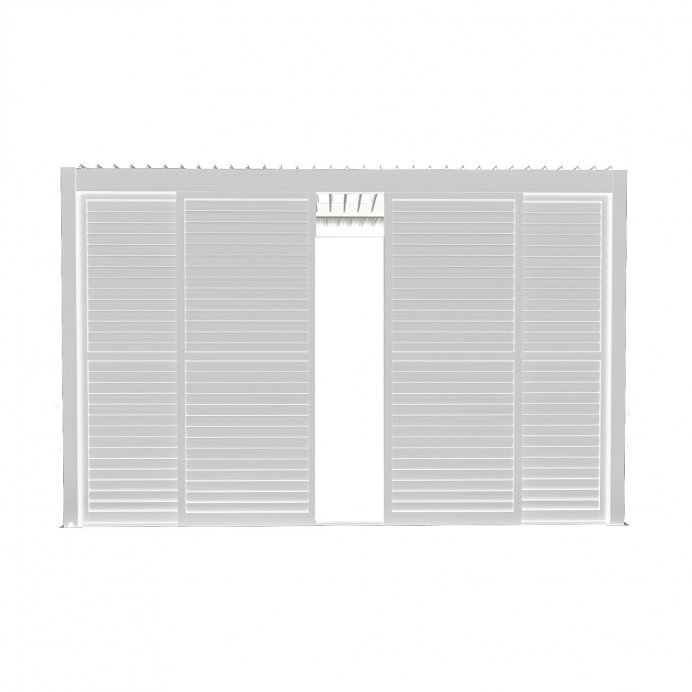 LATERALE SCORREVOLE CON LAMELLE PER LATO DA 4 M PERGOLA BIOCLIMATICA