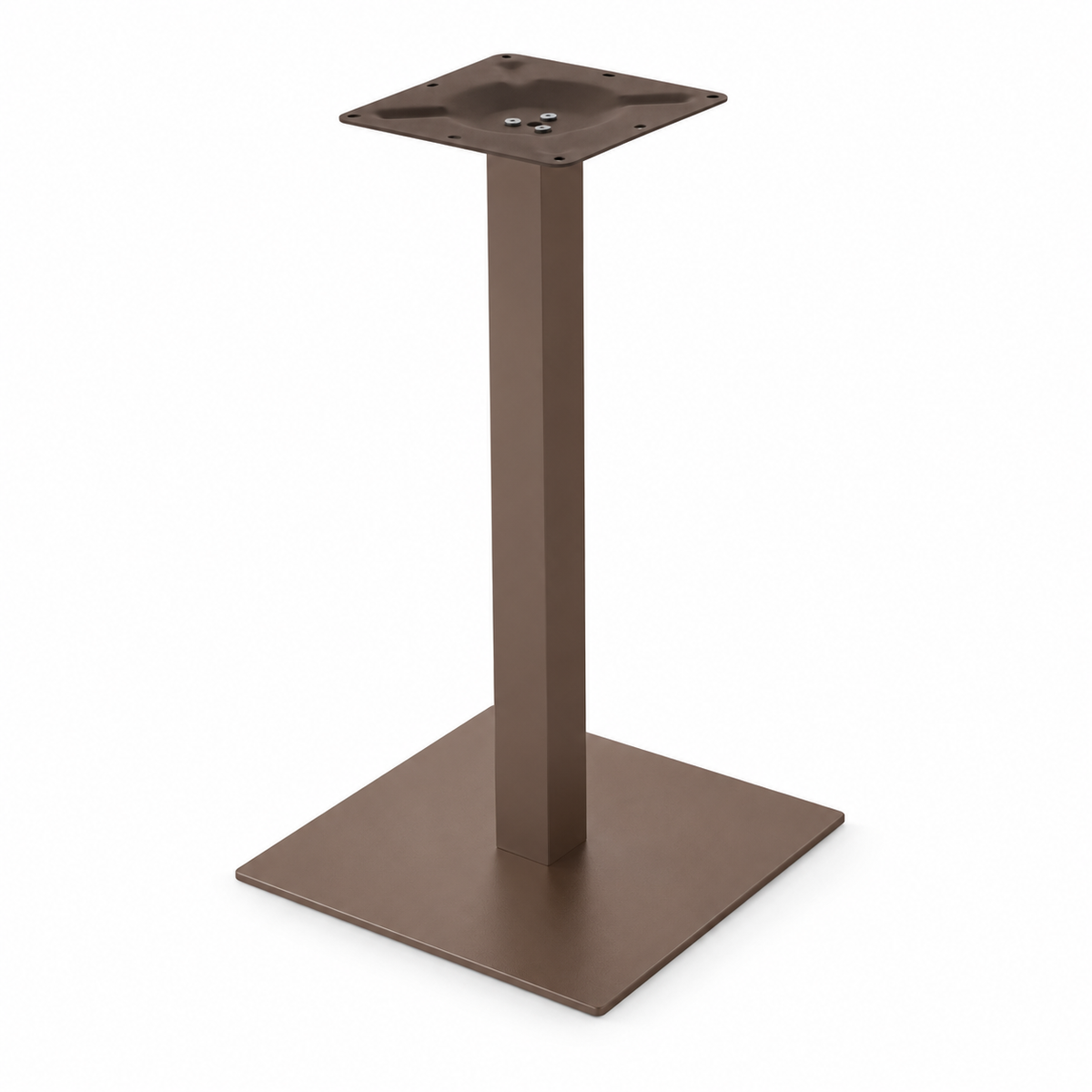 Basamento Tavolo BA005 in Acciaio con Piastra 40×40 cm - 5 colori
