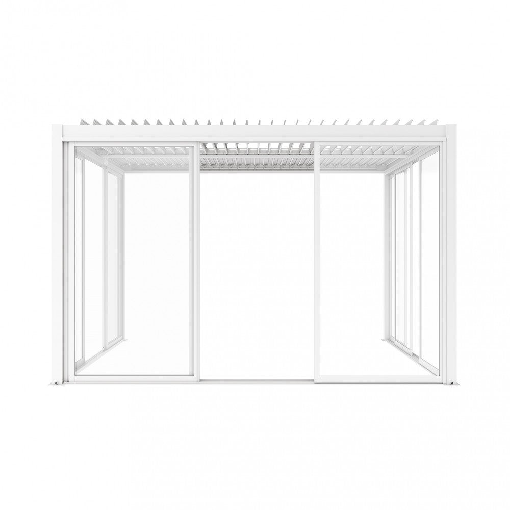 LATERALE SCORREVOLE CON VETRO PER LATO DA 4 M PERGOLA BIOCLIMATICA